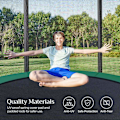 Miniatyrbillede 3 af 7: Rootz Trampolin - Udendørstrampolin - Børnetrampolin - Minitrampolin - Trampolinpark - Hoppetrampolin - Sort/grøn - 366 cm
