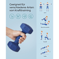 Pikkukuva 4 / 7: Rootz Blue Neopreenipäällysteiset käsipainot - Valurauta - Voimaharjoittelu - 20,5 cm x 9,5 cm - 11,5 cm x 3,9 cm - 2 x 4 kg