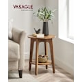 Miniatyrbillede 2 af 9: Rootz honningbrun spånplade sidebord - endebord - sengebord - 90 kg Kapacitet - 40 cm x 50 cm - 4,1 kg