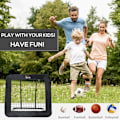 Pikkukuva 5 / 10: Rootz Football Rebounder Net - Football Rebounder - Harjoittelupallo - Taitettava takapotku - Maalin palautus - Säädettävä 5 askeleella - Teräs - Must