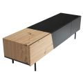Miniatyrbillede 1 af 7: Rootz Modern Design TV Underskab - Lowboard - Eg Dekoration - Rektangulær opbevaring - Rummelig hylde - 150 cm x 40 cm x 40 cm