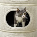 Miniatyrbild 8 av 11: Rootz 4 Tier Cat Barrel - Cat Tower - Indoor Cat House - Scratch & Play - 51 cm Ø x 100 cm h