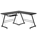 Pikkukuva 1 / 10: Rootz Desk - Office Desk - Gaming Desk - L Shape Desk - Black - 210 x 50 x 73.5 cm