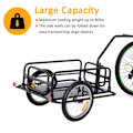 Miniatyrbillede 6 af 11: Rootz Cykeltrailer - Sort - Stål, Gummi - 61,02 cm x 28,15 cm x 30,31 cm