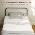Miniatyrbild 7 av 11: Rootz Metal enkelbäddsram - svart säng - tyst ram - enkel montering - 206,9 cm x 91,8 cm x 82,5 cm - 32 cm lagringsutrymme