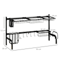Miniatyrbild 3 av 7: Rootz Dish Drainer - Justerbar längd - Många element - Flexibelt arrangemang - Svart - 93 x 30 x 52cm