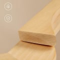 Pikkukuva 4 / 7: Rootz Ripustin - Vaateripustin - 10 kappaleen henkari - Ripustin - Vaateripustin - Vaateripustin - Puiset ripustimet - Vaahterapuu - Luonnollinen - 44