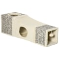 Miniatyrbillede 1 af 7: Rootz Cat Tunnel - 2 Cat Caves - Katteseng - Ridsepuder og kuglelegetøj - Spånplade/Fluff/Sisal - Brun/Beige - 98cm x 30cm x 30cm