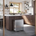 Miniatyrbild 6 av 6: Rootz papperskorg - Soft Close-funktion - Idealisk avfallsbehållare - Badrumssopor - Perfekt design - Hög kvalitet - Innerhink - 60 liter - Rostfritt