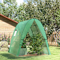 Miniatyrbild 2 av 11: Rootz välvt växthus - folie tomathus - bärbart växtskydd - stabilitet och optimal ventilation - 1,8 x 1,8 x 2 m