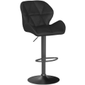 Miniatyrbild 5 av 8: Rootz Barpall - Justerbar Barstol - Ergonomisk motpall - Sammetskomfort, 360° vridbar, höjdjusterbar - 50cm x 40cm x 94-116cm