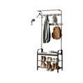 Pikkukuva 1 / 6: Rootz Cloakroom Stand - vaatekaappijalusta - käytävän järjestäjä - kenkäpenkki - 72 cm x 33,7 cm x 183cm