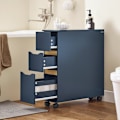 Pikkukuva 3 / 8: Rootz Rolling Neache -hylly - Mobile Storage Cart - Gap -järjestäjä - 14,2 kg: n kuorma - 20x70x60cm - Ihanteellinen tiukkoihin tiloihin ja helppo lii