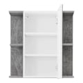 Miniatyrbillede 1 af 4: Rootz Mirror Cabinet - Reflective Storage - Wall Unit - Vanity Organizer - Bath Furniture - Reflection Case - Washroom Locker - Concrete Stone Melamin