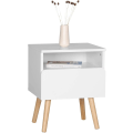 Miniatyrbillede 5 af 8: Rootz Modern sengebord - Natbord - Sidebord - Kompakt design - Effektiv opbevaring - Holdbar konstruktion - 40 cm x 50 cm x 33,5 cm