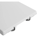 Miniatyrbillede 9 af 9: Rootz Soft Close toiletlåg - D Shape Badeværelsessæde - Quick Release Funktion - Antibakteriel beskyttelse - 41-46cm x 36cm - Hvid
