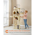 Miniatyrbillede 2 af 5: Rootz Cat kradsestolpe - Kitty Tree - Scratcher - Spånplade - Plys - Sisal - 57cm x 45cm x 175cm