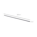 Miniatyrbillede 3 af 6: Rootz skydedørs hardwaresæt - antik stil - kulstofstål - glat glidning - 200 cm x 4 cm x 0,6 cm