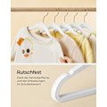 Miniatyrbild 3 av 8: Rootz 30-delade set Barnklädeshängare - Barnhängare - Sammetshängare - ABS-plast - Lättvikts - Utrymmesbesparande - Hållbar - 30 cm x 20,5 cm x 1,4 kg