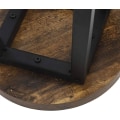 Miniatyrbillede 6 af 9: Rootz sæt med 4 spisestuestole - Køkkenstole - Stilfulde siddepladser - Holdbar og ridsefast - Komfortabel med fodstøtter - Pladsbesparende - 30 cm B