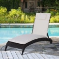Miniatyrbild 3 av 8: Rootz liggunderlag med dyna - vit - polyester, bomull, fiber - 77,95 cm x 20,86 cm x 1,96 cm
