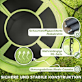Miniatyrbillede 4 af 11: Rootz Round Garden Swing - Nest Swing - Basket Seat - 150 kg Resilient - Ø98 X 190H cm
