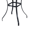 Miniatyrbillede 7 af 9: Nancy's Montebello Tuintafel - Glazen Tafel - Bistrotafel - Balkontafel - Sort - Metaal - Gehard Glas - 68,5 x 68,5 cm