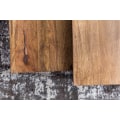 Pikkukuva 5 / 7: Rootz 2-teilig massiivipuuta 75 x 75 x 27 cm - Design olohuoneen pöytä Sheesham puuta - Olohuoneen olohuoneen pöytä Palisander massiivi metallijaloill