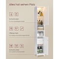 Miniatyrbillede 4 af 7: Rootz Badeværelsesskab - Opbevaringsorganisator - Højskab - MDF - Cloud White - 30cm x 30cm x 170cm - Justerbare hylder - Anti-Tip - 60 kg Kapacitet