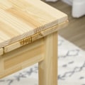 Pikkukuva 5 / 6: Rootz ruokapöytä - Valmistettu massiivipuusta - Kokoontaittuva pöytä - Jatkettava - Luonnollinen - 120cm x 80cm x 75cm