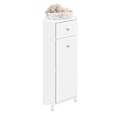 Miniatyrbillede 1 af 8: Rootz Corner Cabinet - Badeværelsesskab - Moderne opbevaringsenhed - Rumbesparende - 44x80x31cm