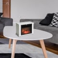 Miniatyrbillede 3 af 7: Rootz Elpejs - Elpejseovn - Pejseovn - Pejs - Pejs Flamme - Hvid