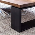 Pikkukuva 8 / 8: Rootz-sohvapöytä - Olohuoneen pöytä - Sohvapöydät Ruskea - Metallikehys - 115 x 35 x 60 cm
