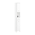 Miniatyrbillede 1 af 8: Rootz Tall Badeværelsets kabinet - Hjørnetabinet - Slim Storage Unit - Rumbesparende design - 44 cm x 171 cm x 31 cm