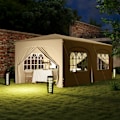 Miniatyrbillede 9 af 11: ROOTZ 3 X 6M Pop -Up Gazebo - Havetelt - Udendørs baldakin - UPF50+ UV -beskyttelse - 597 cm x 300 cm x 270 cm
