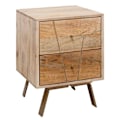 Miniatyrbillede 1 af 7: Rootz Sengebord - Sengeborde - Massivt træ - Brun - 40 x 56 x 40 cm