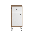 Pikkukuva 1 / 9: Rootz Bathroom Dresser - Storage Cabinet - Bath Organizer - Scandinavian Design - White Matt with Artisan Oak - 36x79x29 cm