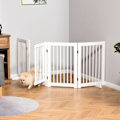 Pikkukuva 3 / 8: Rootz Dog Turvaportti - Wit - Dennenhout - 86,61 cm x 14,17 cm x 35,82 cm