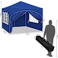 Pikkukuva 3 / 8: Rootz Ultimate Outdoor Gazebo - Säänkestävä paviljonki - Perheteltta - Vahva teräsrakenne - UV-suoja - Helppo asennus - 3x3m