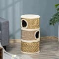 Miniatyrbillede 2 af 10: Rootz Cat House - Kattekradsestolpe - Kattetræ - Katteklatretræ Kattemøbler - 37,5 x 37,5 x 70 cm