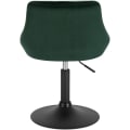Pikkukuva 7 / 7: Rootz Velvet baarijakkara - Metallinen työtuoli - Säädettävä kääntyvä jakkara - Mukava, tukeva, helppo puhdistaa - 47 cm x 37 cm x 66-82 cm