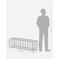 Miniatyrbillede 5 af 8: Rootz Galvaniseret stål Gabion kurvesæt - Trådbur - Netvægge - Landskabsgarnering - 100 cm x 30 cm x 30 cm