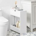 Miniatyrbillede 1 af 6: Rootz Badeværelse Toiletpapir Rolle Holde-Badeværelseshylde Smal hylde Opbevaringsskab- B55 x D20 x H60cm