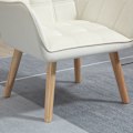 Miniatyrbillede 9 af 10: Rootz Scandinavian Style Lounge Chair - Læsestol - Fløjlspolstret stol - Moderne Design - Tyk polstring - 67cm x 61,5cm x 71cm