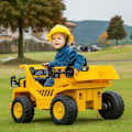 Miniatyrbillede 8 af 10: Rootz elektrisk kørende gravemaskine - Caterpillar hjullæsser - Fjernbetjent lastbil - Ægte lydeffekter - Forlygter - 110 cm x 70,5 cm x 61,5 cm