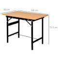 Pikkukuva 3 / 10: Rootz Workbench - Worktable - Worktop - Heavy Duty Bench - Foldable - Yellow/Black