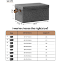 Miniatyrbild 5 av 9: Rootz 3-delad förvaringslåda med lock - Organiseringsfack i tyg - Hopfällbar design - Material som andas - 20L/27L/36L/51L - Multifunktionell - 1x 20L