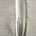 Miniatyrbild 7 av 11: Rootz Bäddsoffa - Dagbädd - Bäddbar soffa - Tyg i linnelook - Ben av bokträ - Grå - 141cm x 90cm x 81cm