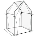 Miniatyrbillede 1 af 7: Rootz Drivhus - Cold Frame Drivhus - Film Drivhus - Mini Drivhus - Stål - Plastik - Gennemsigtig + Sort - 90 cm x 90 cm x 145 cm