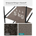 Miniatyrbillede 5 af 8: Rootz stofskab - Garderobeskabe - Opbevaringsenhed - Ikke-vævet stof - Metalrør - PP plastikforbindelse - Taupe - 45cm x 150cm x 175cm